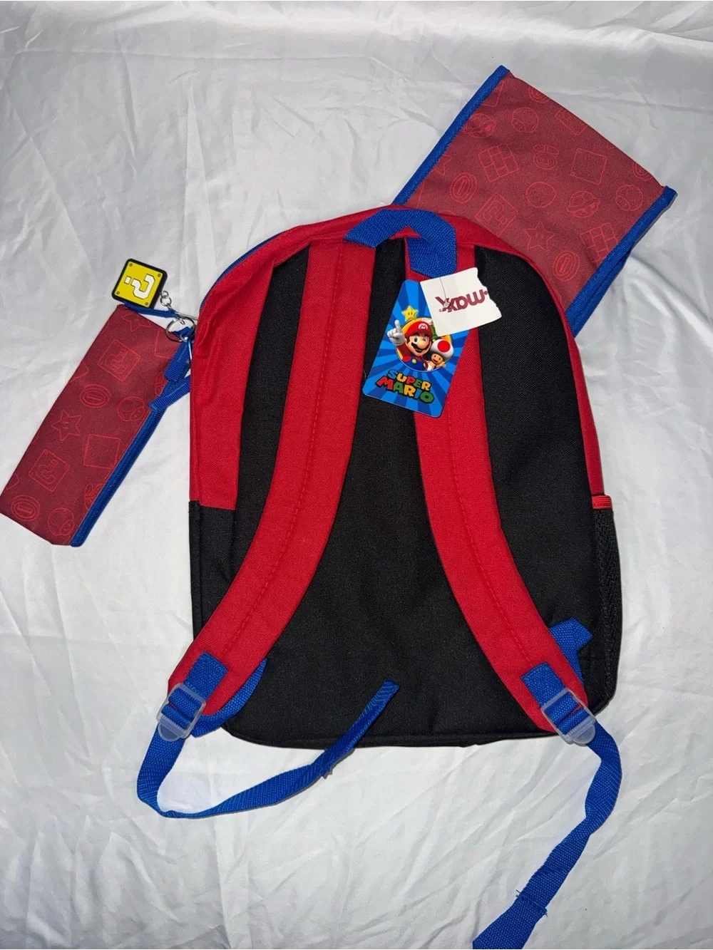 Super Mario Kids Backpack - Red & Blue